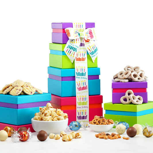 GOURMET GIFT TOWER- Snack Box of Sweet and Savory Treats