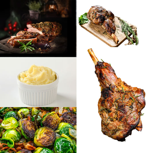 (Exclusive ) 8LB LEG OF LAMB MEAL KIT  Serves 8